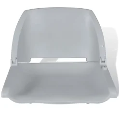 vidaXL Bootstoel zonder kussen inklapbaar 48x51x41 cm grijs
