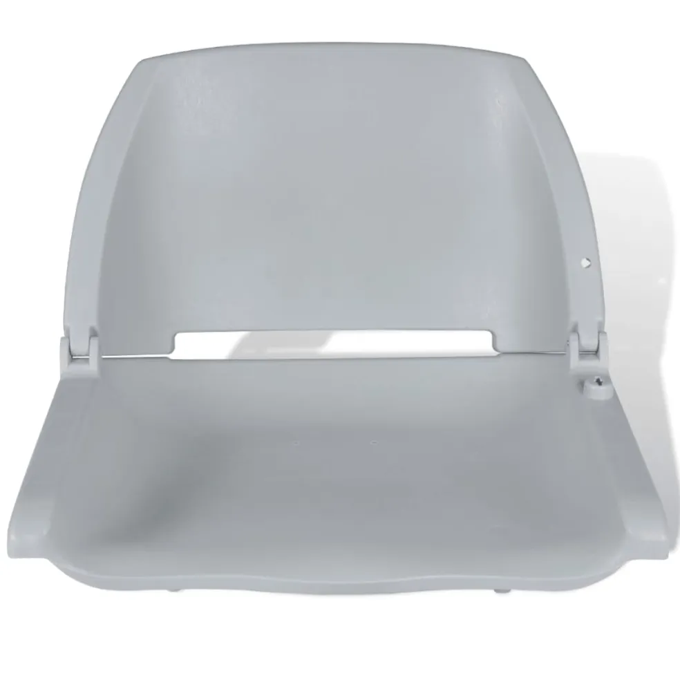 vidaXL Bootstoel zonder kussen inklapbaar 48x51x41 cm grijs