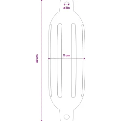 vidaXL Bootstootkussens 4 st Ø 11x40 cm PVC wit