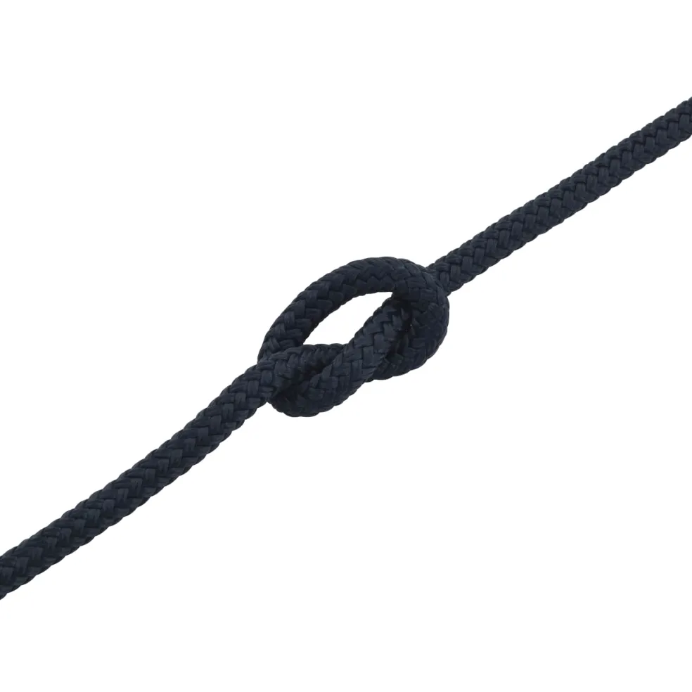 vidaXL Boottouw 10 mm 6 m Koninklijk Blauw Polyester