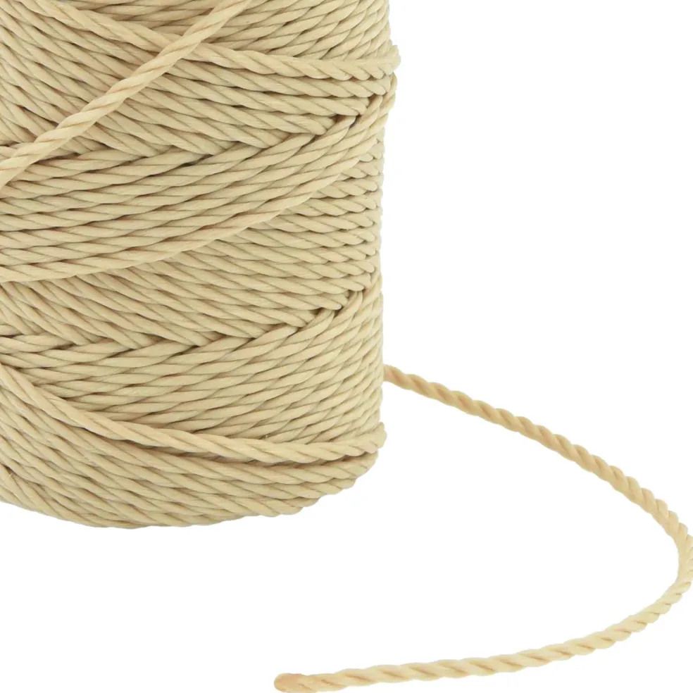 vidaXL Boottouw 2 mm 25 m Naturel