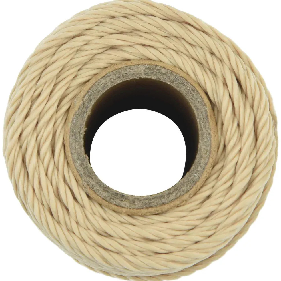 vidaXL Boottouw 2 mm 25 m Naturel