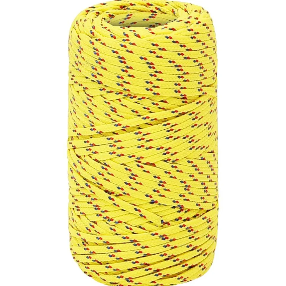 vidaXL Boottouw 2 mm 25 m polypropyleen geel