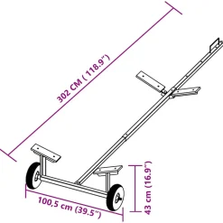 vidaXL Boottrailer