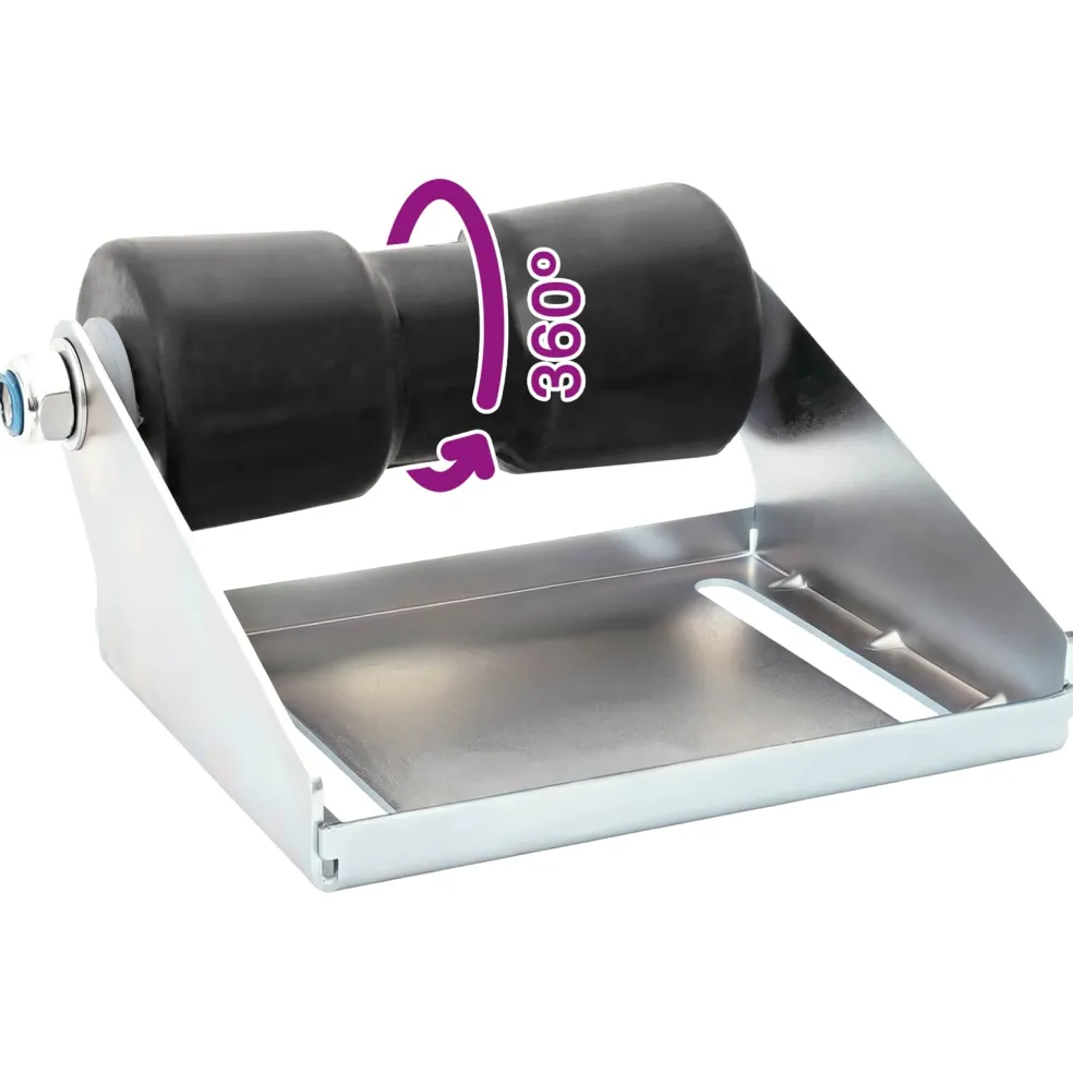 vidaXL Boot Trailer Roller met Beugel 20,3 cm Gegalvaniseerd staal