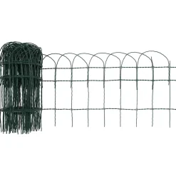 vidaXL Borderafscheiding 10x0,4 m gepoedercoat ijzer