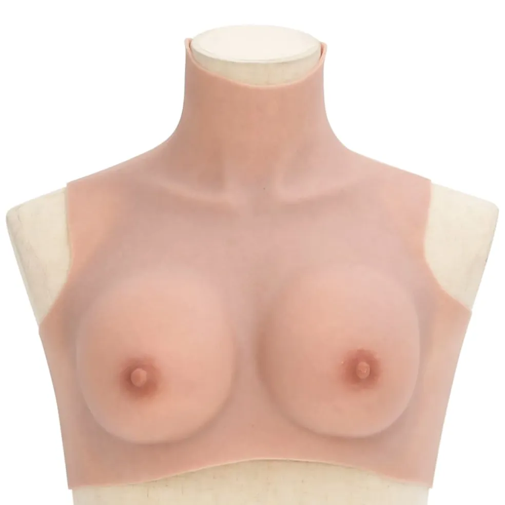 vidaXL Borstprothese B-cup silicone naturel