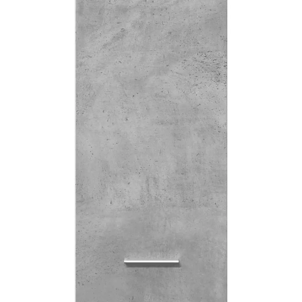 vidaXL Bovenkast Lyon 30x31x60 cm bewerkt hout betongrijs