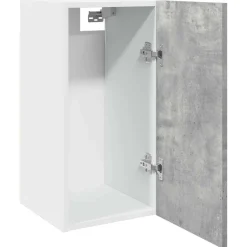 vidaXL Bovenkast Lyon 30x31x60 cm bewerkt hout betongrijs