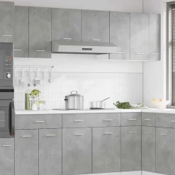 vidaXL Bovenkast Lyon 30x31x60 cm bewerkt hout betongrijs