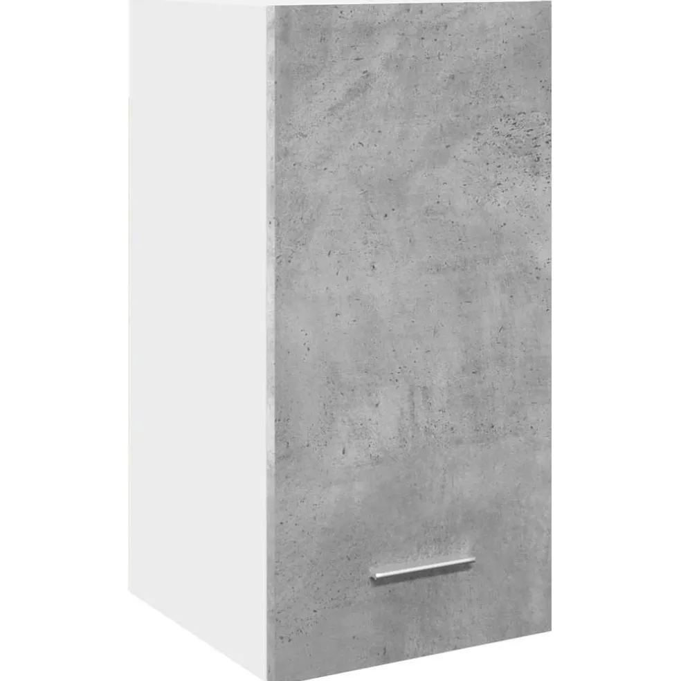 vidaXL Bovenkast Lyon 30x31x60 cm bewerkt hout betongrijs