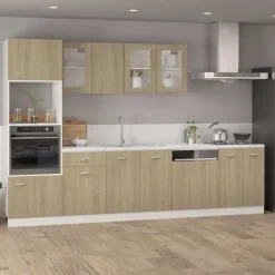 vidaXL Bovenkast Lyon 39,5x31x60 cm bewerkt hout sonoma eikenkleurig