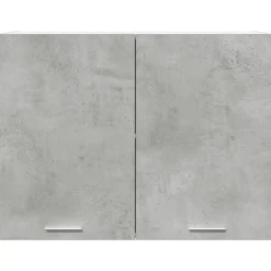 vidaXL Bovenkast Lyon 80x31x60 cm bewerkt hout betongrijs