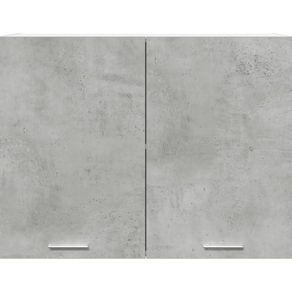 vidaXL Bovenkast Lyon 80x31x60 cm bewerkt hout betongrijs