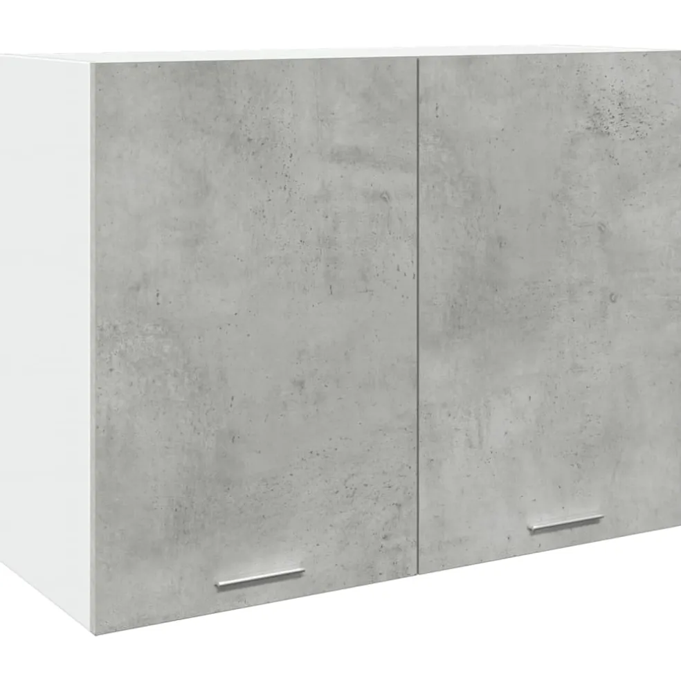 vidaXL Bovenkast Lyon 80x31x60 cm bewerkt hout betongrijs