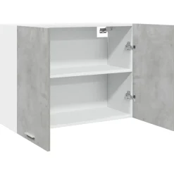 vidaXL Bovenkast Lyon 80x31x60 cm bewerkt hout betongrijs