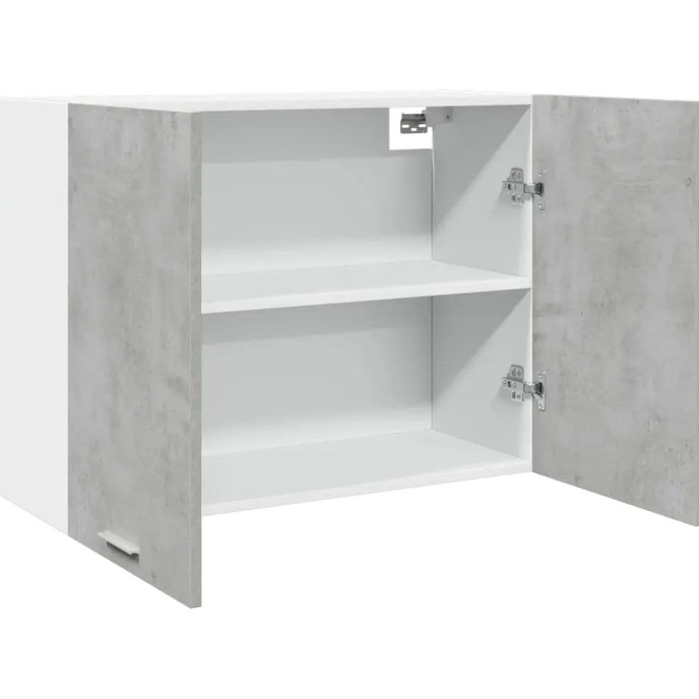 vidaXL Bovenkast Lyon 80x31x60 cm bewerkt hout betongrijs