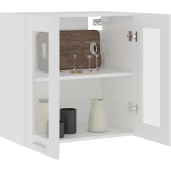 vidaXL Bovenkast Lyon 60x31x60 cm bewerkt hout wit