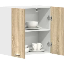 vidaXL Bovenkast Lyon 60x31x60 cm bewerkt hout sonoma eikenkleurig