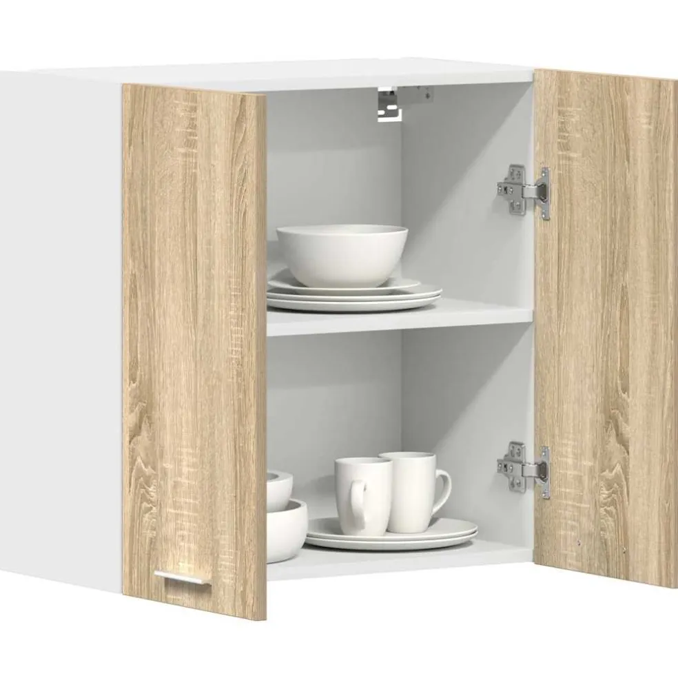 vidaXL Bovenkast Lyon 60x31x60 cm bewerkt hout sonoma eikenkleurig