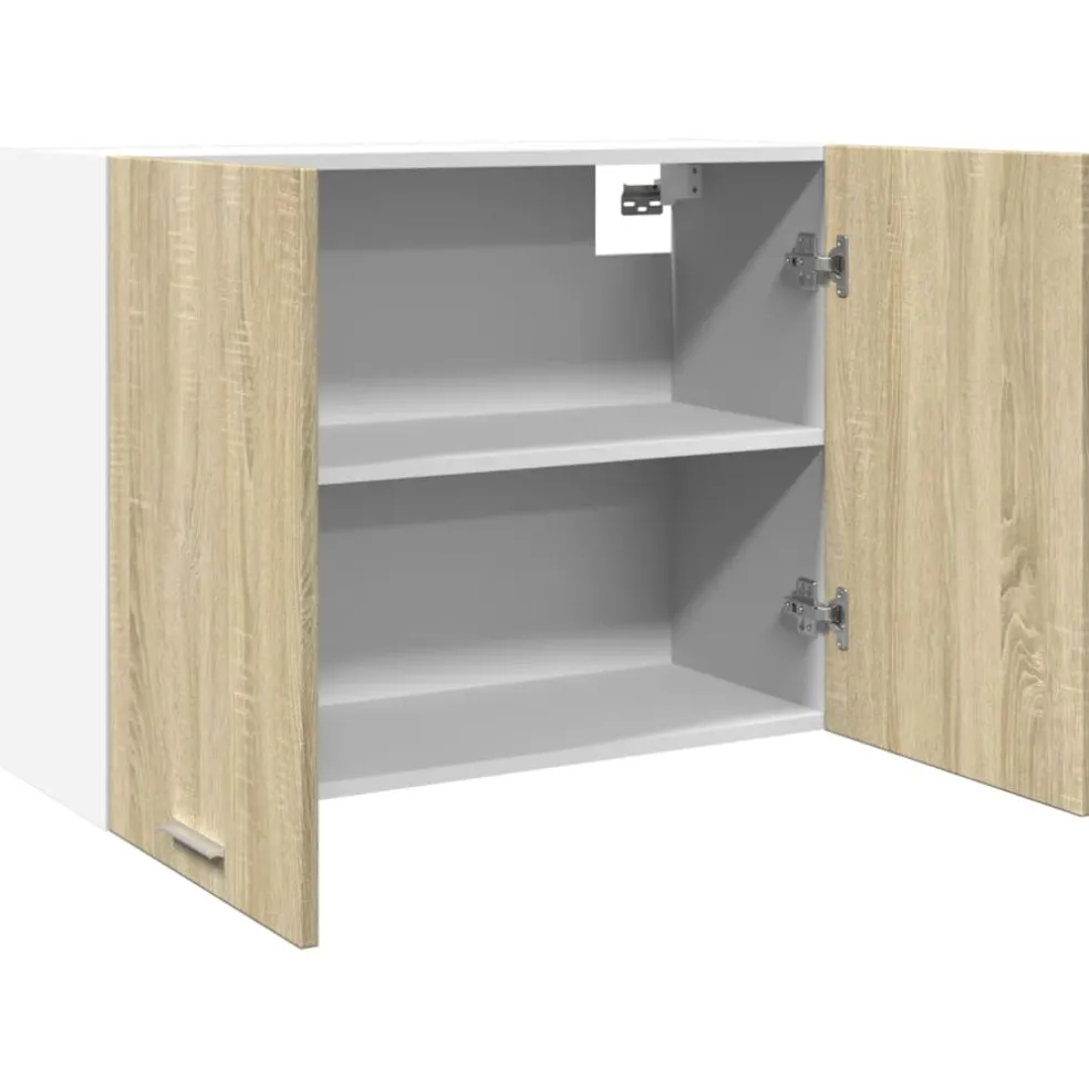 vidaXL Bovenkast Lyon 80x31x60 cm bewerkt hout sonoma eikenkleurig