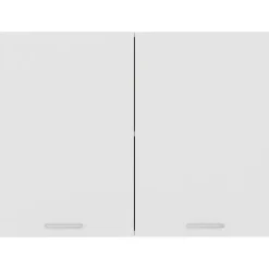 vidaXL Bovenkast Lyon 80x31x60 cm bewerkt hout wit