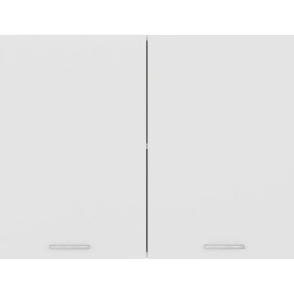 vidaXL Bovenkast Lyon 80x31x60 cm bewerkt hout wit