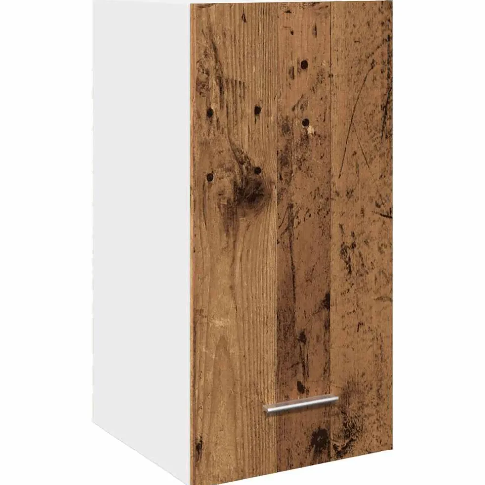 vidaXL Bovenkast Lyon 30x31x60 cm bewerkt hout oud houtkleurig