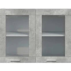 vidaXL Bovenkast Lyon 80x31x60 cm betongrijs
