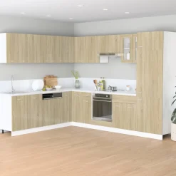 vidaXL Bovenkast Lyon 50x31x60 cm bewerkt hout sonoma eikenkleurig