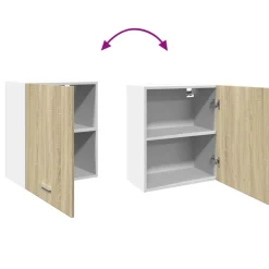 vidaXL Bovenkast Lyon 50x31x60 cm bewerkt hout sonoma eikenkleurig