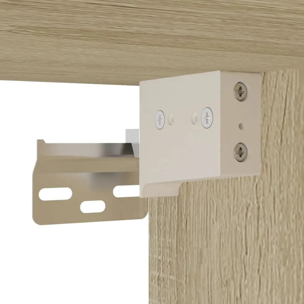 vidaXL Bovenkast Lyon 29,5x31x60 cm bewerkt hout sonoma eikenkleurig