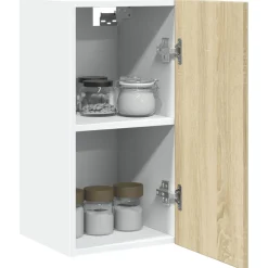 vidaXL Bovenkast Lyon 29,5x31x60 cm bewerkt hout sonoma eikenkleurig