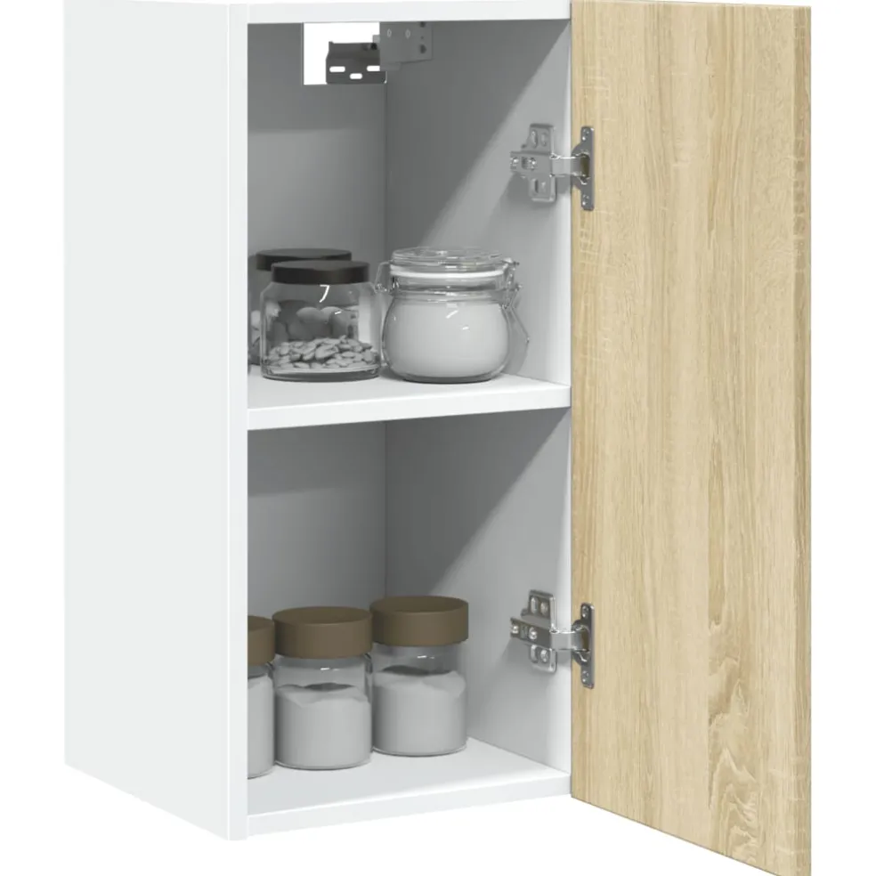 vidaXL Bovenkast Lyon 29,5x31x60 cm bewerkt hout sonoma eikenkleurig