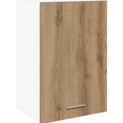 vidaXL Bovenkast Lyon 40x31x60 cm bewerkt hout artisanaal eikenkleur