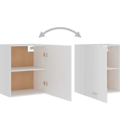 vidaXL Bovenkast Lyon 50x31x60 cm bewerkt hout wit