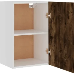 vidaXL Bovenkast Lyon 39,5x31x60 cm bewerkt hout gerookt eikenkleurig