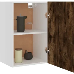 vidaXL Bovenkast Lyon 39,5x31x60 cm bewerkt hout gerookt eikenkleurig