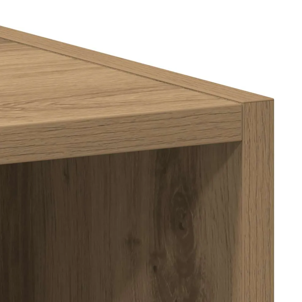 vidaXL Bovenkast Riga 40x29,5x60 cm bewerkt hout artisanaal eikenkleur