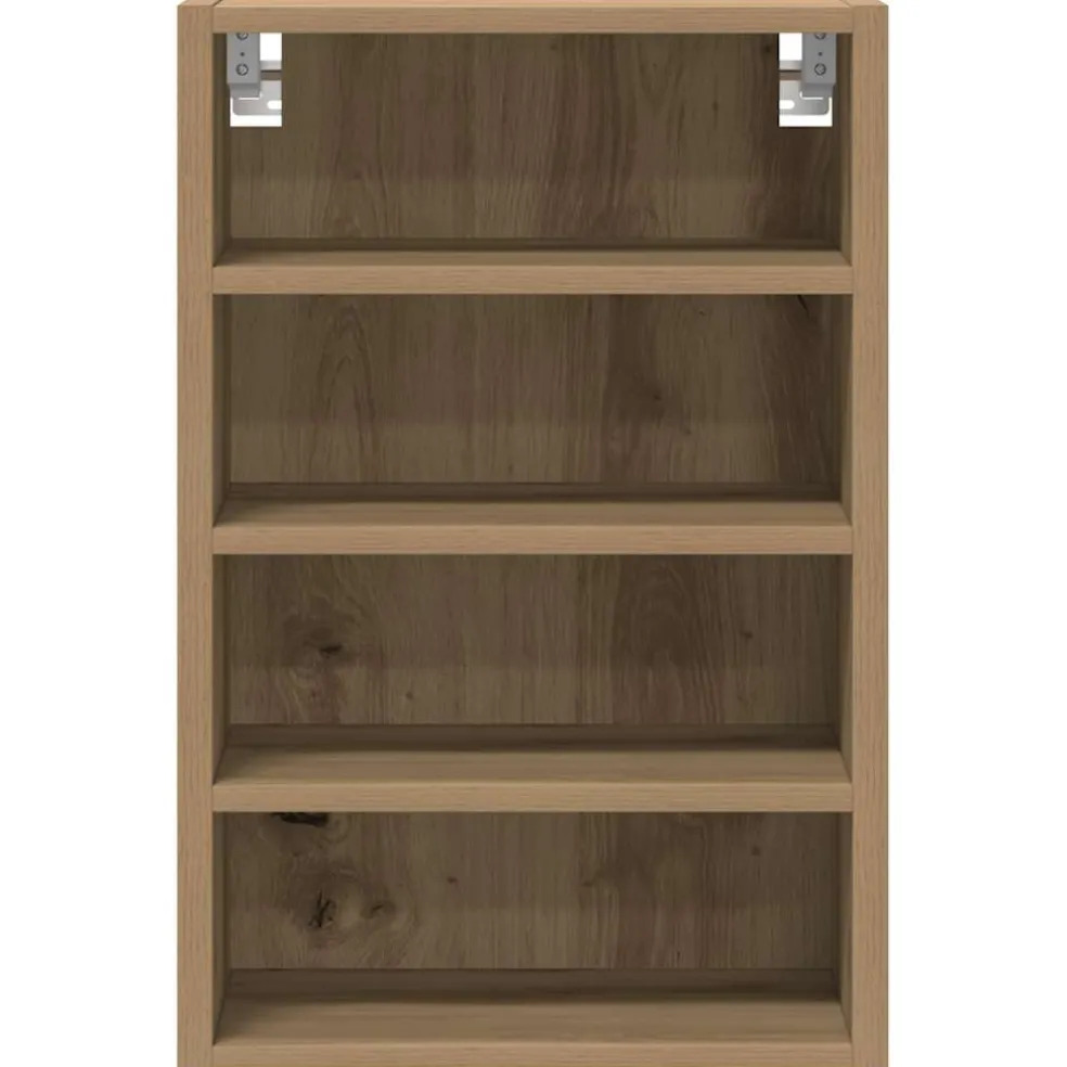 vidaXL Bovenkast Riga 40x29,5x60 cm bewerkt hout artisanaal eikenkleur