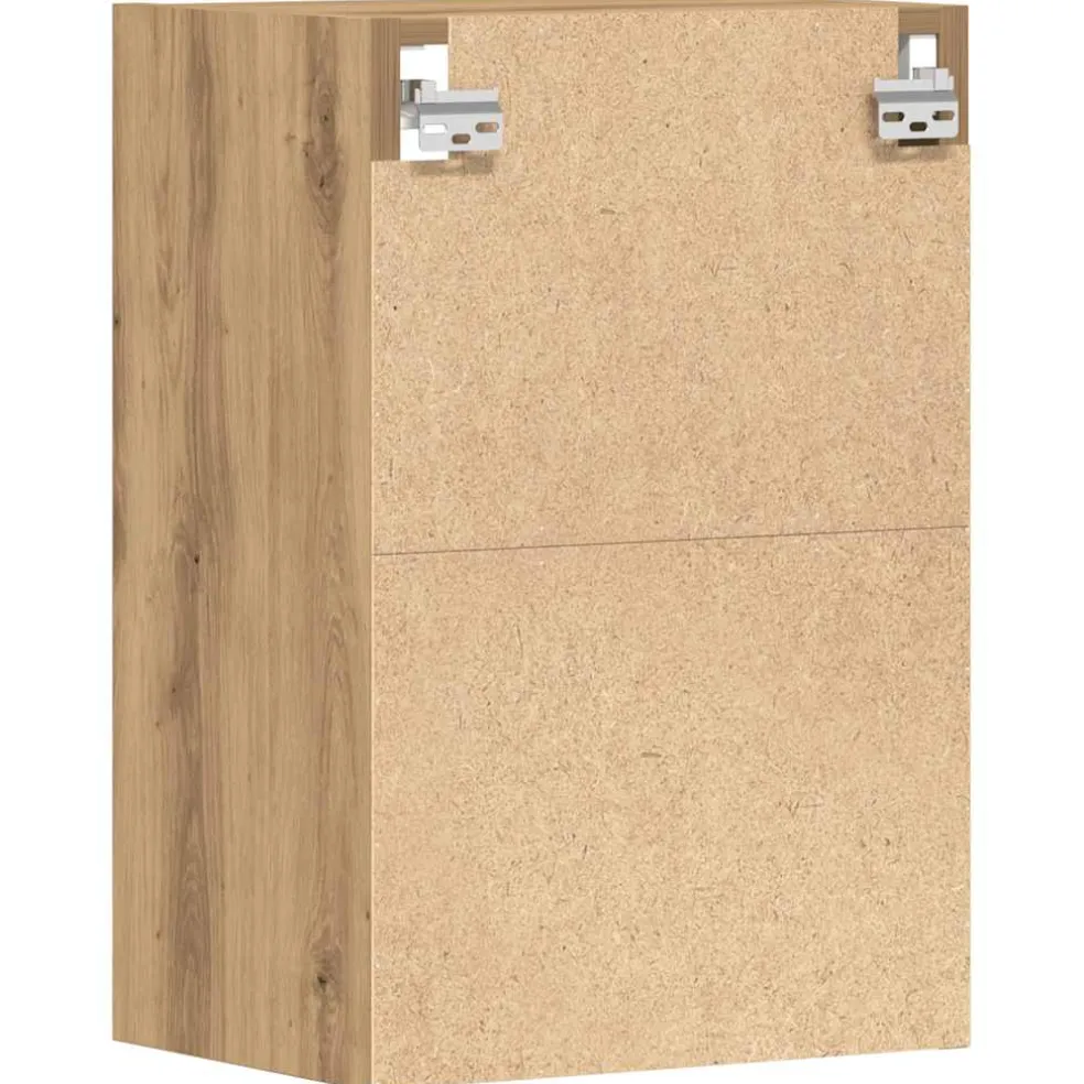 vidaXL Bovenkast Riga 40x29,5x60 cm bewerkt hout artisanaal eikenkleur