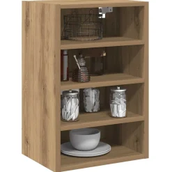 vidaXL Bovenkast Riga 40x29,5x60 cm bewerkt hout artisanaal eikenkleur