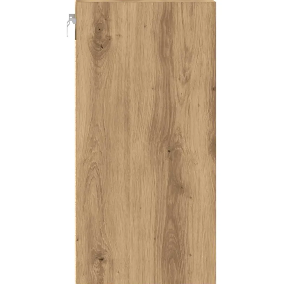 vidaXL Bovenkast Riga 40x29,5x60 cm bewerkt hout artisanaal eikenkleur