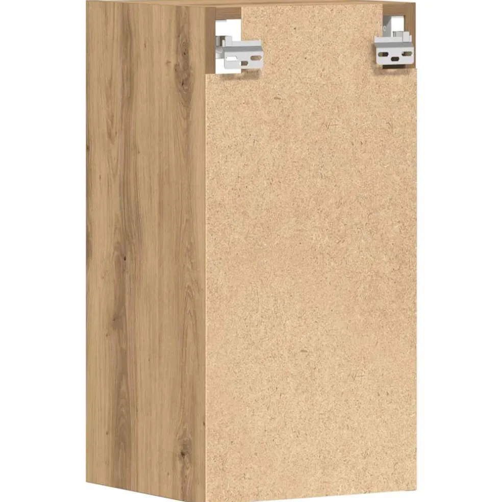 vidaXL Bovenkast Riga 30x29,5x60 cm bewerkt hout artisanaal eikenkleur