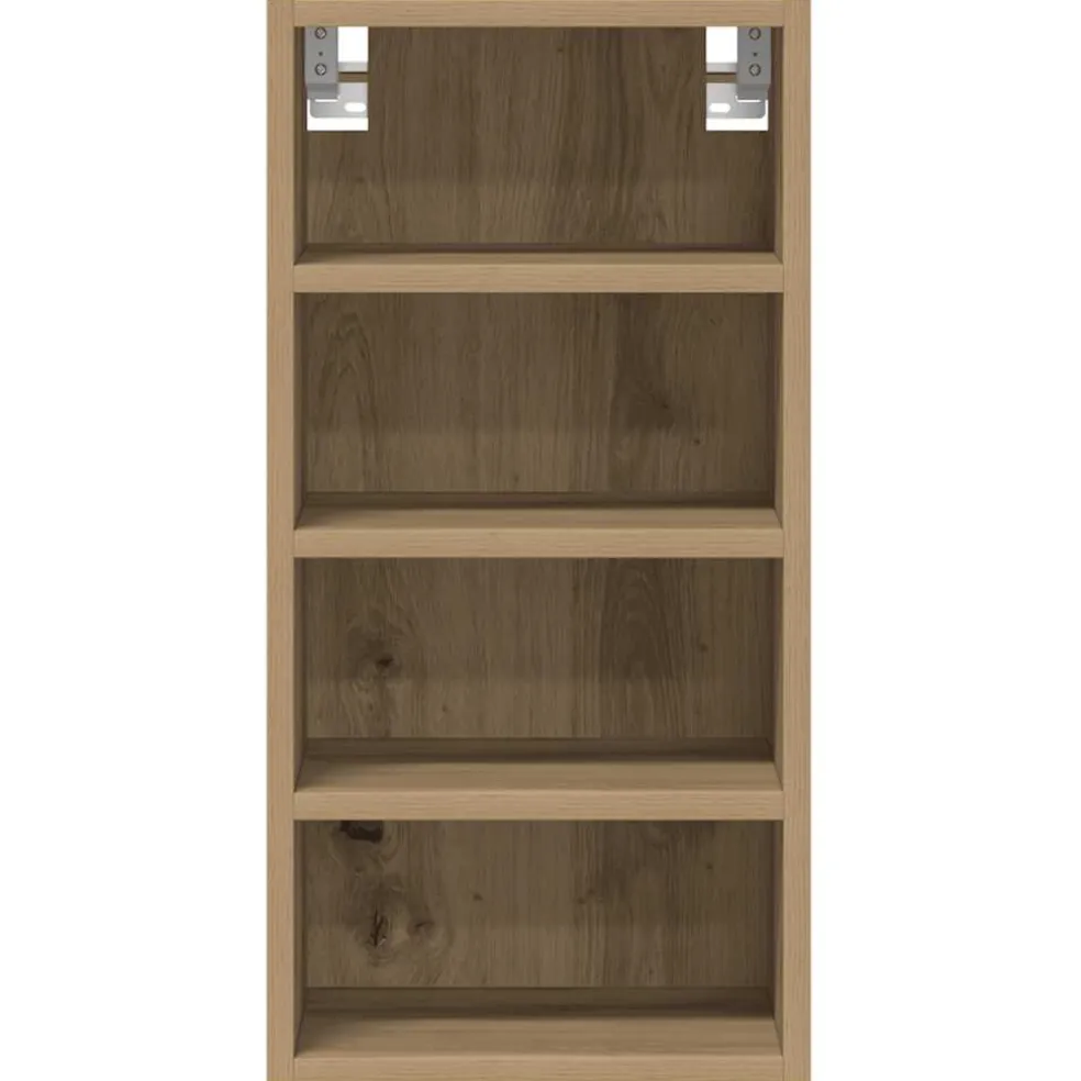 vidaXL Bovenkast Riga 30x29,5x60 cm bewerkt hout artisanaal eikenkleur