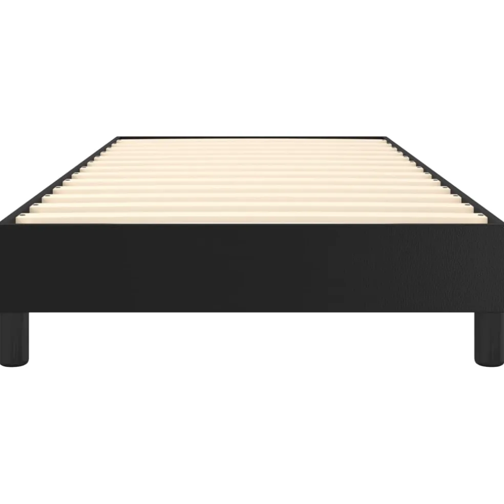 vidaXL Boxspring bed kunstleer zwart 80x200 cm