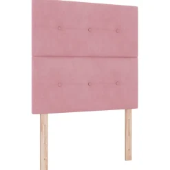vidaXL Boxspringbed met hoofdeinde Roze 200 x 80 cm Fluweel