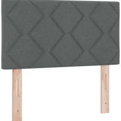 vidaXL Boxspringbed met matras Donkergrijs 80 x 200 cm Stof