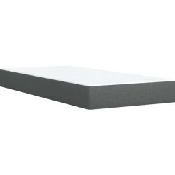 vidaXL Boxspringbed met matras Donkergrijs 80 x 200 cm Stof