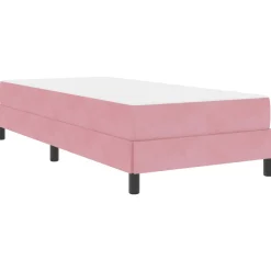 vidaXL Boxspringbed met matras Roze 80 x 200 cm Stof